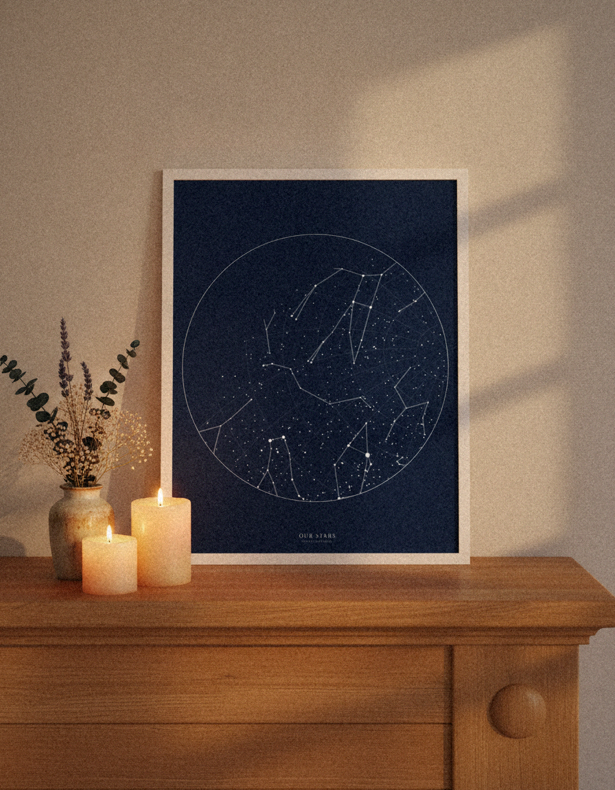 Star map print thumbnail